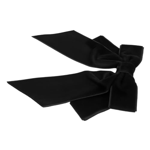 JEWEDECO Schwarze Samtband-fliege Für Hochzeitsfeiern Western-fliege Mit Broschennadeln Schwarze Schleifen Für Kostüm-uniformhemden Ansteckfliege Für Männer Und Frauen von JEWEDECO