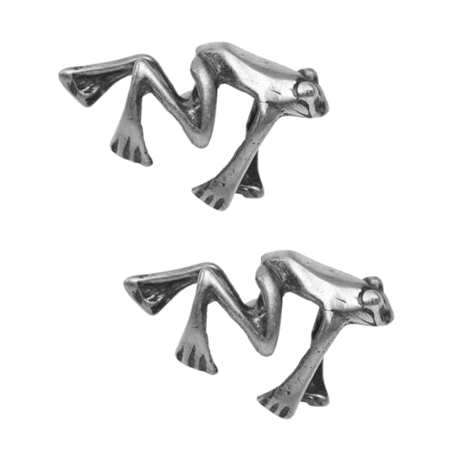 JEWEDECO Sterling Silber Ohrclips Damen Kreative Frosch design Ohrschmuck Ohne Ohrlöcher Modisch Elegant Für Frauen Mädchen Geschenk von JEWEDECO