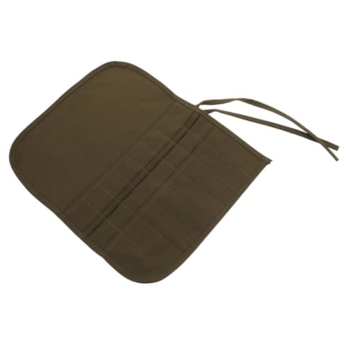 JEWEDECO Pinselhalter aus Segeltuch mit 16 Taschen Roll-Up-Tasche Federmäppchen Aufbewahrung für Kunststudenten von JEWEDECO