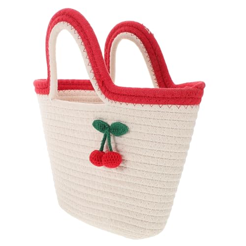 JEWEDECO Stilvolle Handtasche Gewebtem Baumwollfaden für Frauen Hochzeits und Strandtasche für Reisen und Feiertage Praktisch und Leicht für Alltag von JEWEDECO