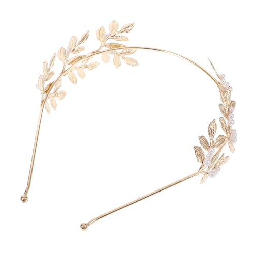 JEWEDECO Perlen Stirnband Damen Haar Accessoire Hochzeit Braut Party Kopf Schmuck Verschluss Modisch Frisur von JEWEDECO