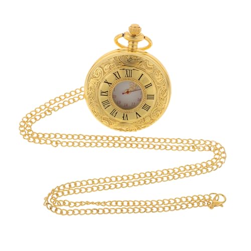 JEWEDECO Retro Taschenuhr Mit Kette Stilvolle Vintage Uhr Für Herren Und Damen Robuste Taschenuhr Mit Römischen Ziffern Als Für Familie Und Freunde Zeitloses Accessoire Für Jeden Anlass von JEWEDECO
