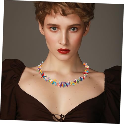 JEWEDECO Vibrante Korallenhalskette Damen Choker Sommer Strand Urlaub Modisches Accessoire Langlebiger Korallenschmuck Komfortabel und Vielseitig für Partys und Dates von JEWEDECO