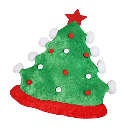 JEWEDECO Weihnachtsbaum-hut Für Festlichkeiten Xmas Party-hut Aus Hochwertigem Bequeme Kopfbedeckung Für Erwachsene Vielseitig Einsetzbar Für Fotoshootings Büropartys Und Familienfreundlich von JEWEDECO