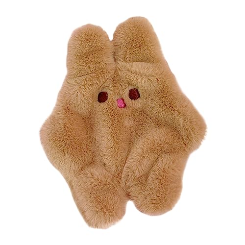 JEWEDECO Münzen Tasche Mit Reißverschluss Plüsch Kaninchen Geldbörse Wechselgeldbörse Für Damen Cartoon Mini Geldbeutel Für Reisen Und Shopping von JEWEDECO