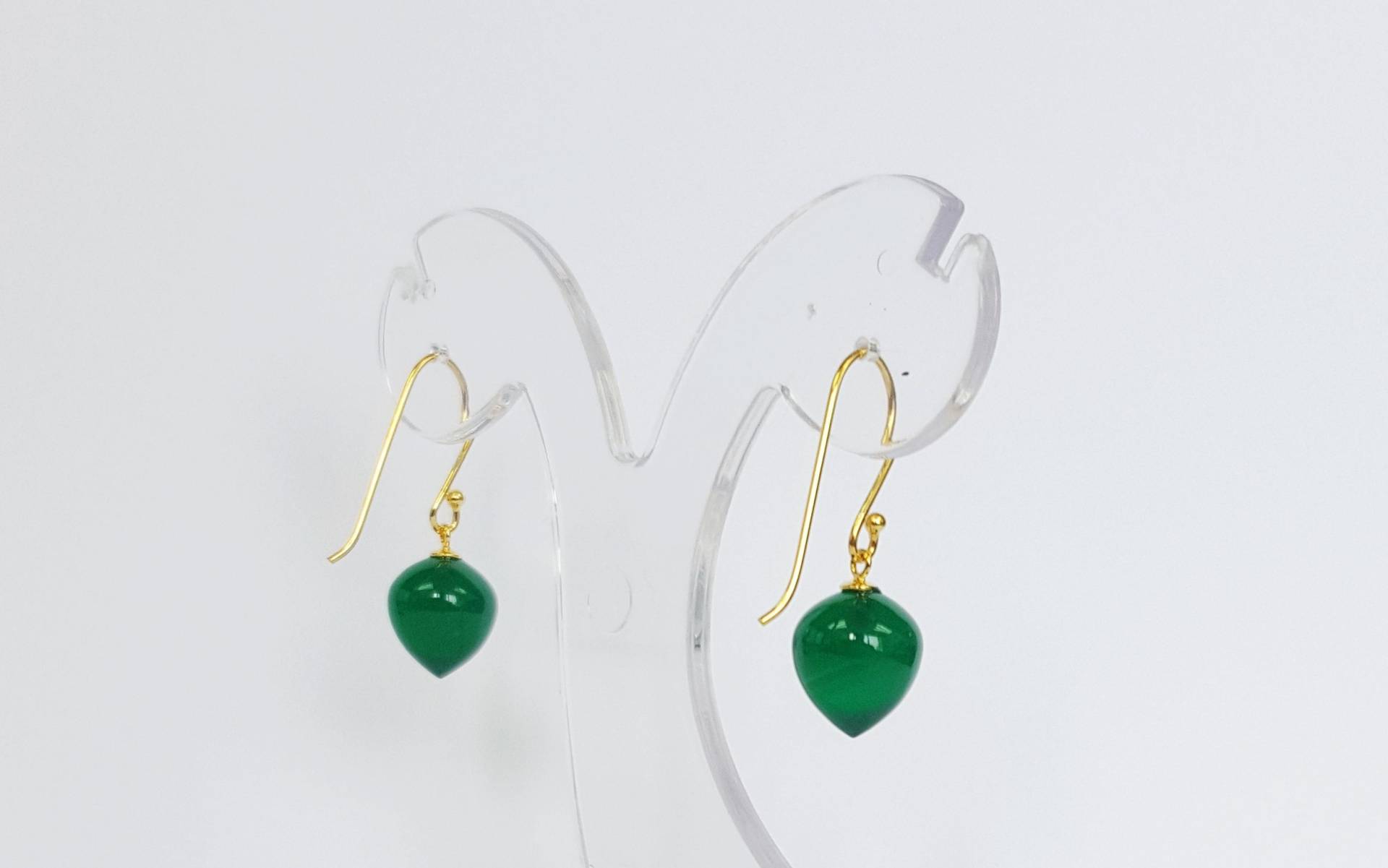 Ohrring Grüner Achat, Achat Silber Ohrring Ohrring Grüner Achat, Achat Silber Ohrring von JEWELFORYOUBoutique