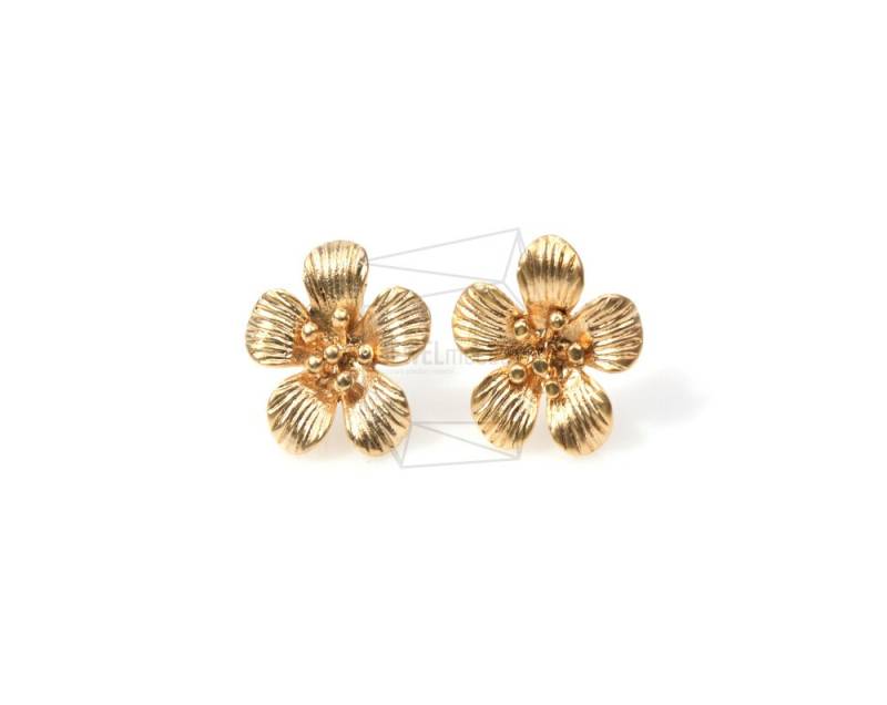 Erg-081-Mg/4Stk.-Blumen Ohrpfosten 14mm X Mattvergoldet Über Messing 925 Sterlingsilberpfosten Schmuckherstellung Erg-081-Mg/4Stk.-Blumen Ohrpfosten 14mm X Mattvergoldet Über Messing 925 Sterlingsilberpfosten Schmuckherstellung von JEWELMECCA
