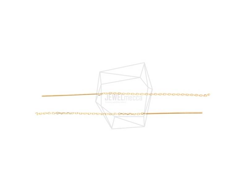 Erg-252-G/4Stk Doppel-Kette Mit Stab-Draht Ohrring 7.3cm Vergoldet Über Messing Schmuckherstellung Erg-252-G/4Stk Doppel-Kette Mit Stab-Draht Ohrring 7.3cm Vergoldet Über Messing Schmuckherstellung von JEWELMECCA