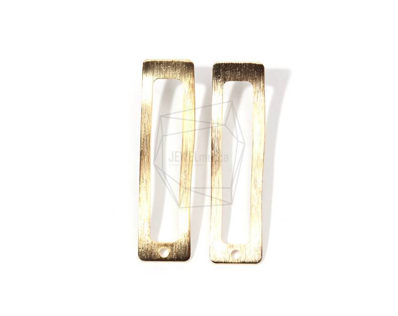 Erg-705-Mg/2Stück/Eckig Bar Ohrstecker/12mm X 45mm/Matt Vergoldet Über Messing/Titanium Stift/Schmuckherstellung Erg-705-Mg/2Stück/Eckig Bar Ohrstecker/12mm X 45mm/Matt Vergoldet Über Messing/Titanium Stift/Schmuckherstellung von JEWELMECCA