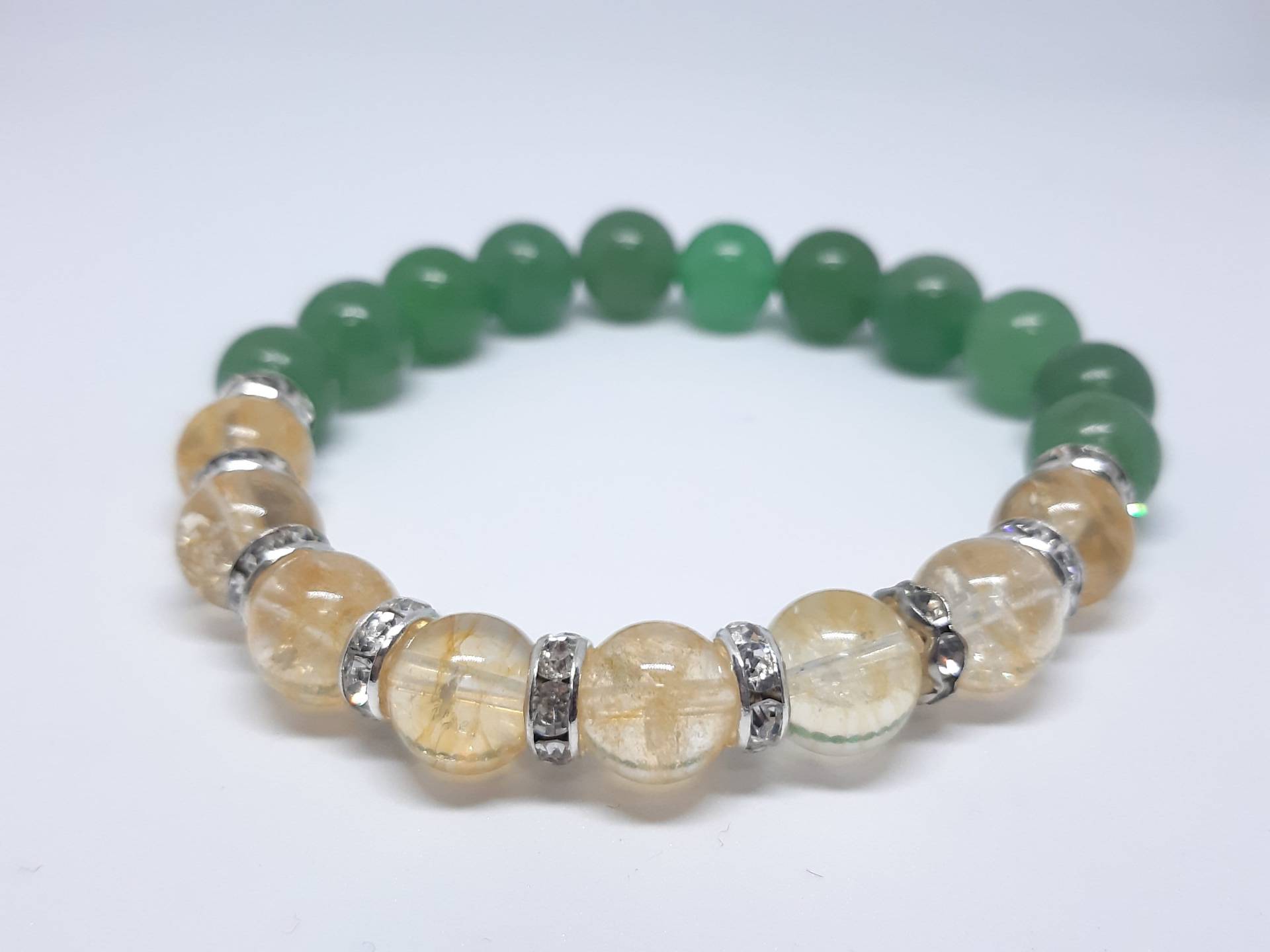 Citrin Und Aventurin Armband Fülle Reichtum Wohlstand Erfolg Glück Geschenk Für Mama von JEWELRYPARADISEGIFTS