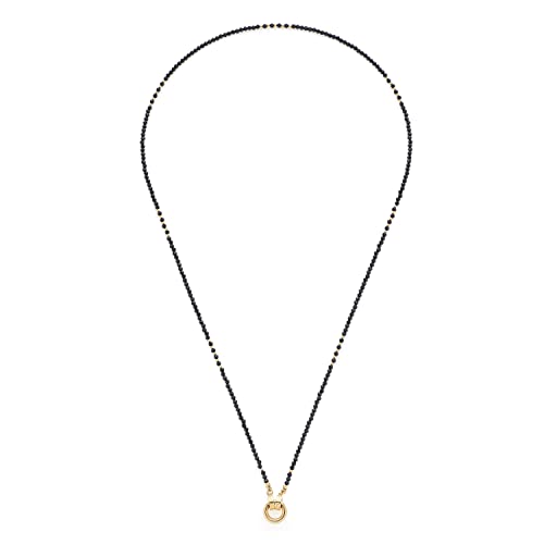 Leonardo Jewels Clip&Mix Pippa Halskette aus Edelstahl, mittellange Perlenkette aus Glaskristall-und Edelstahlperlen schwarz/gold, Damenschmuck, 022286 von Leonardo Jewels