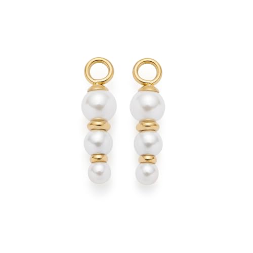 JEWELS BY LEONARDO Anhänger Beauty's Justine • 1 Paar Charms-Anhänger aus goldfarbenem Edelstahl • drei weiße Imitationsperlen im Größenverlauf • Schmuck Geschenk für Frauen • 025524 JEWELS BY LEONARDO Anhänger Beauty's Justine • 1 Paar Charms-Anhänger aus goldfarbenem Edelstahl • drei weiße Imitationsperlen im Größenverlauf • Schmuck Geschenk für Frauen • 025524 von JEWELS BY LEONARDO