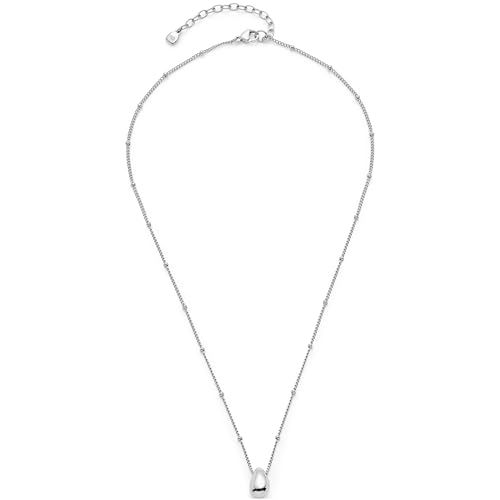 JEWELS BY LEONARDO Halskette Ciao Clothilde • feine Panzer-Ketteaus silberfarbenem Edelstahl • massiver Anhänger in Tropfenform • 42-47 cm Länge • Schmuck Geschenk für Frauen • 025738 von JEWELS BY LEONARDO