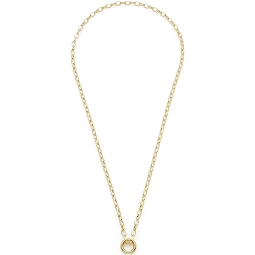 JEWELS BY LEONARDO Halskette Clip & Mix Tomke • Weitanker-Kette aus goldfarbenem Edelstahl • Zwischenring für Charms Anhänger • 50-51,3 cm Länge • Schmuck Geschenk für Frauen • 025758 von JEWELS BY LEONARDO