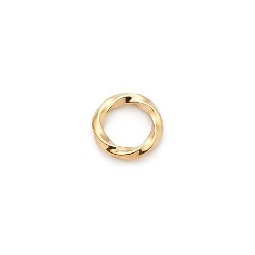 JEWELS BY LEONARDO Verbindungsring Clip & Mix Lotti • Zwischenelement aus goldfarbenem Edelstahl • verdrehtes Design • Verbinden von Clip & Mix Teilen • Schmuck Geschenk für Frauen • 025689 von JEWELS BY LEONARDO