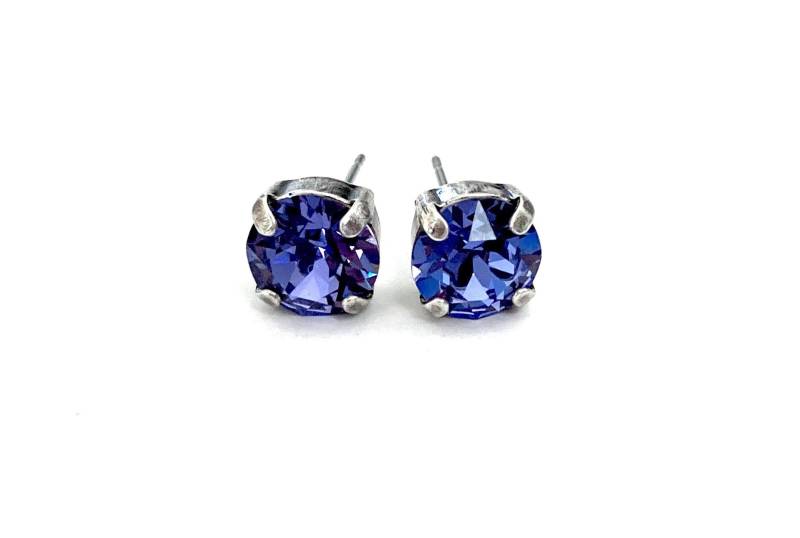 Echte Tansanit Lila 8mm Kristall Ohrstecker Echte Tansanit Lila 8mm Kristall Ohrstecker von JEWELSbyJamieLee