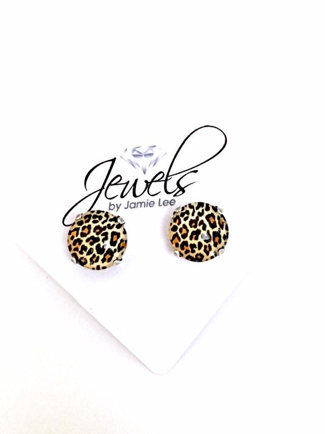 Leopard Luxe 12mm Ohrstecker Leopard Luxe 12mm Ohrstecker von JEWELSbyJamieLee