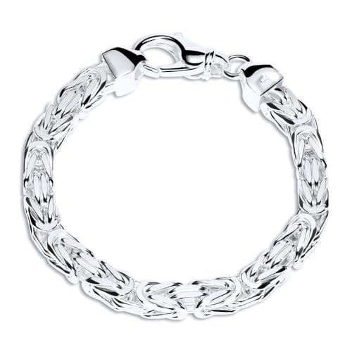 JEWLIX 925 Silberarmband: Königsarmband Silber 7,5mm breit - Länge frei wählbar KA0075 von JEWLIX