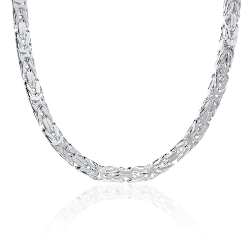 925 Silberkette: Königskette Silber 6mm - Länge 60cm 925 Silberkette: Königskette Silber 6mm - Länge 60cm von JEWLIX