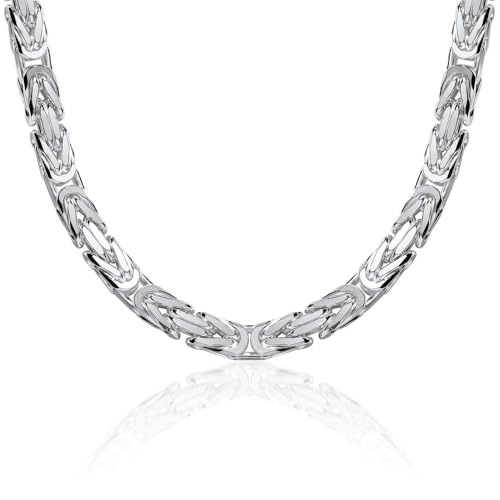 925 Silberkette: Königskette Silber 7,5mm breit - Länge frei wählbar KK0075 (Länge: 55cm) von JEWLIX