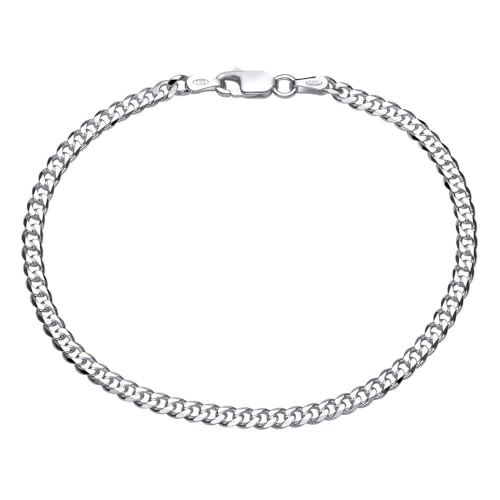 JEWLIX 925 Silber Panzerarmband 3mm PA0030 (Länge: 21cm) von JEWLIX