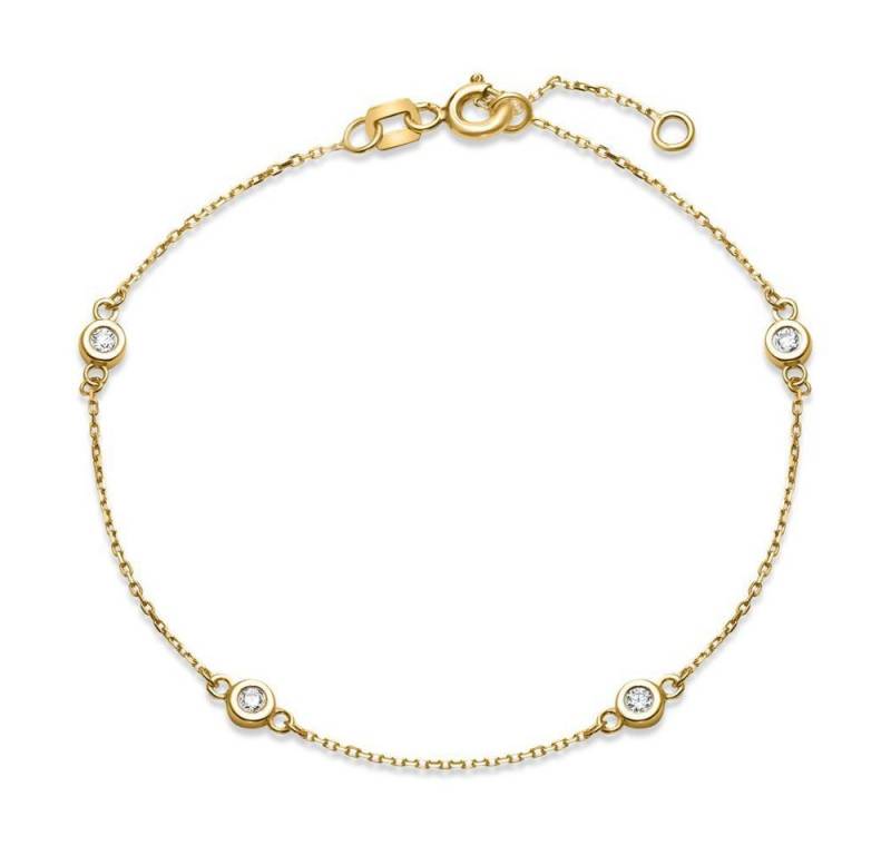 JEWLIX Goldarmband JEWLIX Armband für Damen aus 375er Gold mit Zirkonia von JEWLIX