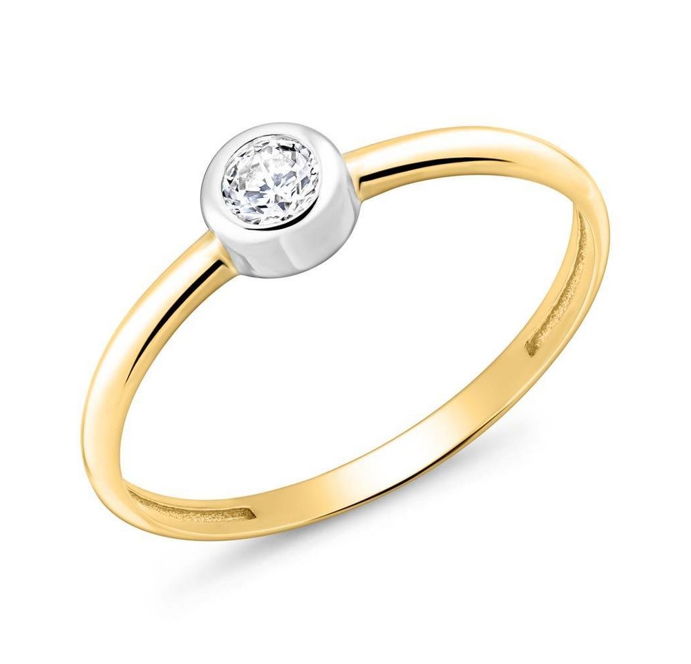 JEWLIX Goldring JEWLIX Verlobungsring aus 375er Gold mit Zirkonia von JEWLIX