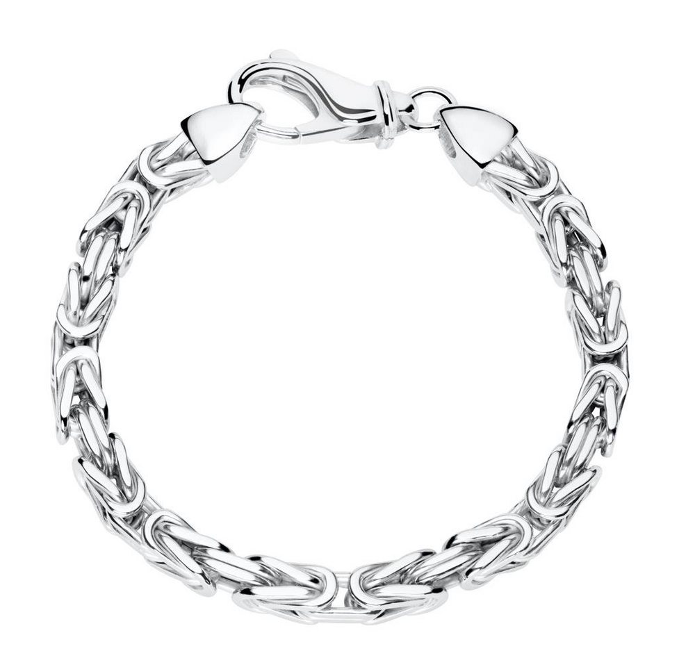 JEWLIX Königsarmband JEWLIX Königsarmband aus Silber 925 - 5,5mm rhodiniert (Länge: 19cm) JEWLIX Königsarmband JEWLIX Königsarmband aus Silber 925 - 5,5mm rhodiniert (Länge: 19cm) von JEWLIX