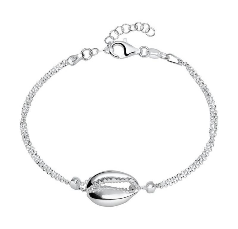 JEWLIX Lederarmband Damen Armband Muschel von JEWLIX aus Sterlingsilber von JEWLIX