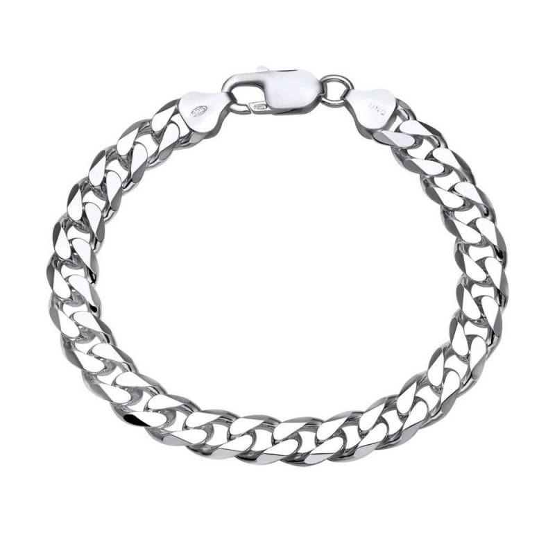 JEWLIX Panzerarmband JEWLIX Herren 925 Silber Panzerkette Armband, 8mm Breit Hochglanz 19cm von JEWLIX