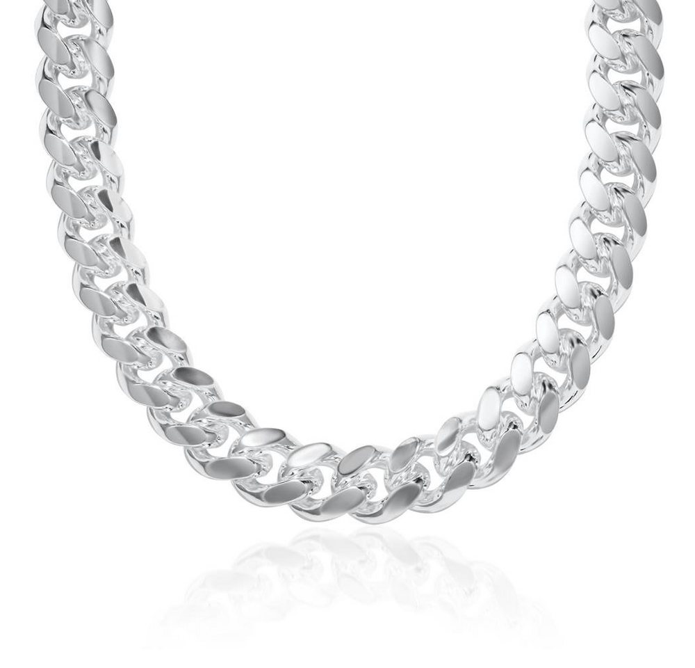 JEWLIX Panzerkette OVA Panzerkette Herren Unique 925er Silber 12 mm (Länge: 55cm) von JEWLIX