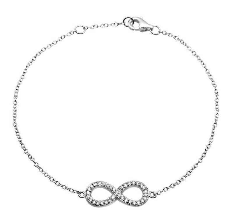 JEWLIX Silberarmband Filigranes Silberarmband mit Unendlichkeitszeichen SB0160 von JEWLIX