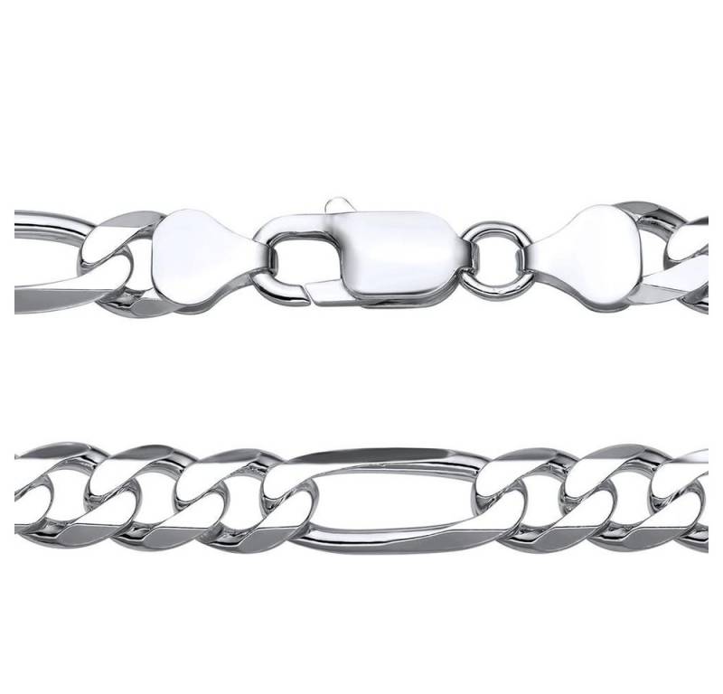 JEWLIX Silberkette JEWLIX Silberkette Figarokette 925er Silber 8mm + gratis Etui FK0080 von JEWLIX