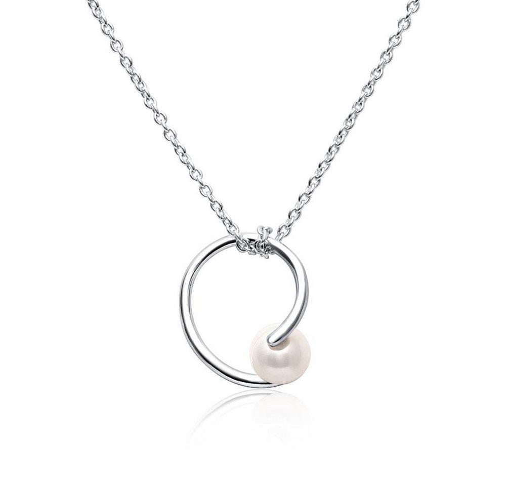 JEWLIX Silberkette JEWLIX Damenkette aus rhodiniertem Sterlingsilber mit Perle JEWLIX Silberkette JEWLIX Damenkette aus rhodiniertem Sterlingsilber mit Perle von JEWLIX