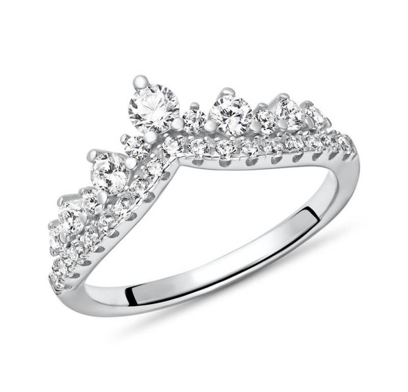JEWLIX Silberring Ring für Damen aus Sterlingsilber mit Zirkonia von JEWLIX (silber, 54) von JEWLIX