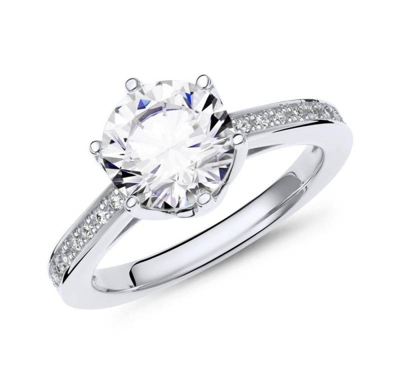 JEWLIX Verlobungsring JEWLIX Verlobungsring aus 925 Silber mit Steinbesatz VR0048 von JEWLIX