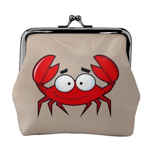 Cartoon Krabbe Print Multifunktionale Geldbörse Mode Münze Geldbörse Karte Tasche Unisex, Schwarz , Einheitsgröße von JEWOSS