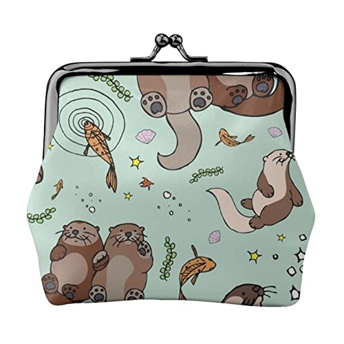 Cartoon Niedlichen Druck Multifunktionale Geldbörse Mode Münze Geldbörse Karte Tasche Unisex, Schwarz , Einheitsgröße von JEWOSS