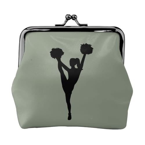 Cheerleader Druck Multifunktionale Geldbörse Mode Münze Geldbörse Karte Tasche Unisex, Schwarz , Einheitsgröße von JEWOSS