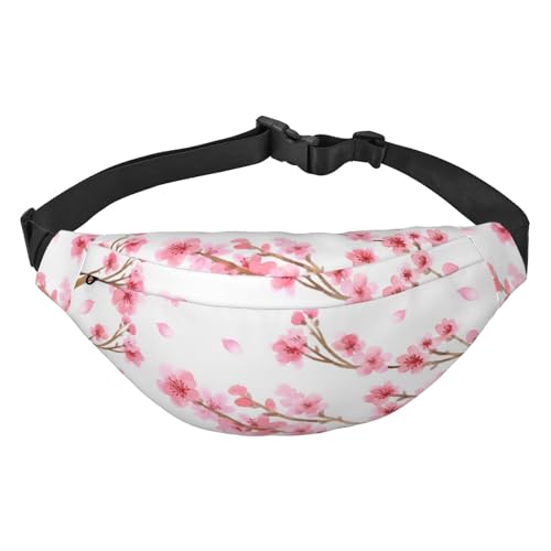 Hockey Print Bauchtasche, für Frauen Gürteltasche Hüfttasche für Männer Bauchtasche, Plum Blossom, Einheitsgröße von JEWOSS