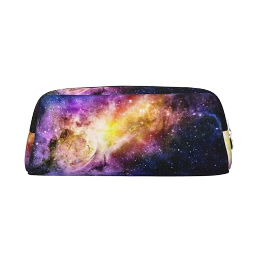 JEWOSS Federmäppchen mit Aufdruck "Galaxy in The Universe", Unisex, Kosmetiktasche, kleine Schmuckaufbewahrungstasche, stilvolles Leder, Reißverschluss, Stifteetui – hochwertiges Federmäppchen, von JEWOSS