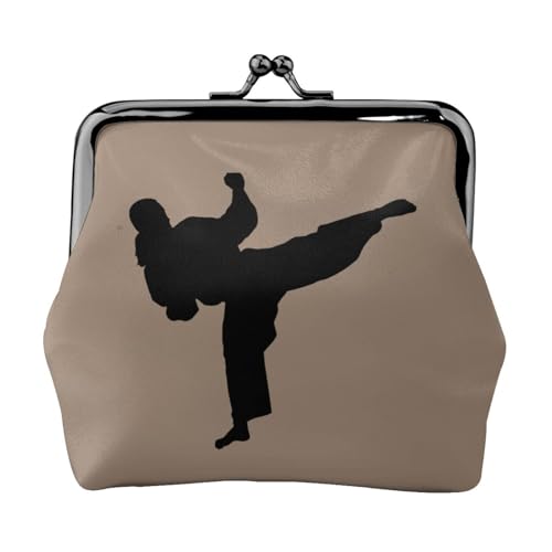 Karate Print Multifunktionale Geldbörse Mode Münze Geldbörse Karte Tasche Unisex, Schwarz , Einheitsgröße von JEWOSS