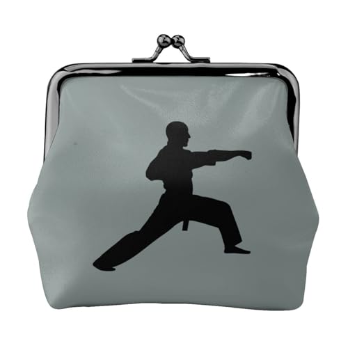 Karate Print Multifunktionale Geldbörse Mode Münze Geldbörse Karte Tasche Unisex, Schwarz , Einheitsgröße von JEWOSS