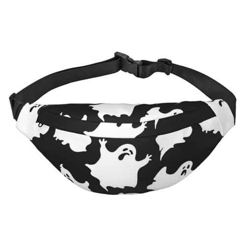 Niedliche Hundeknochen Schüssel Woof Paw Print Bauchtasche, für Frauen Gürteltasche Hüfttasche für Männer Bauchtasche, Halloween Gothic, Einheitsgröße von JEWOSS