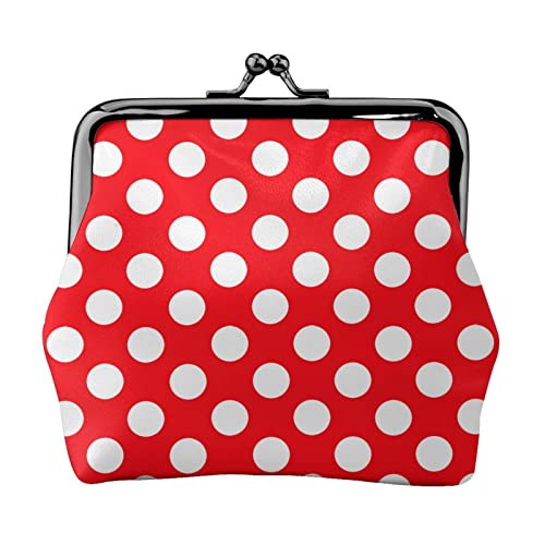 Niedliche Polka Dot Print Multifunktionale Geldbörse Mode Münze Geldbörse Karte Tasche Unisex, Schwarz , Einheitsgröße von JEWOSS