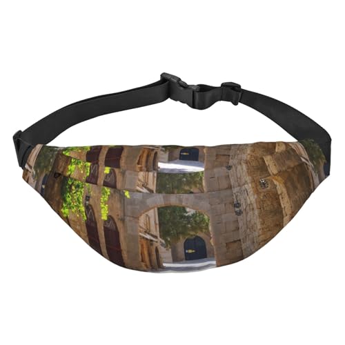 Palm Trees and Clear Sea Print Bumbag, for Women Belt Bag Waist Bag for Men Bumbag, Italian Street, Einheitsgröße von JEWOSS