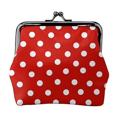 Polka Dot Print Multifunktionale Geldbörse Mode Münze Geldbörse Karte Tasche Unisex, Schwarz , Einheitsgröße von JEWOSS