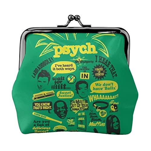 Psych Ananas Zitat Druck Multifunktionale Geldbörse Mode Münze Geldbörse Karte Tasche Unisex, Schwarz , Einheitsgröße von JEWOSS