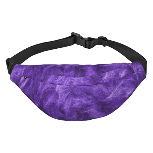 Tie Dye Regenbogen Druck Bauchtasche, für Frauen Gürteltasche Hüfttasche für Männer Bauchtasche, violett, Einheitsgröße von JEWOSS