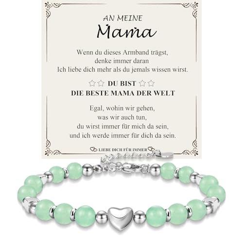 JEWTOP Mama Geschenk von Tochter Sohn, Armband Geschenke für Mutter, Mutter Tochter Armband Geschenk für Frauen zum Geburtstag Weihnachten Muttertag von JEWTOP